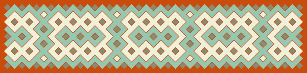 Multicolor truchet tiling connections illustration