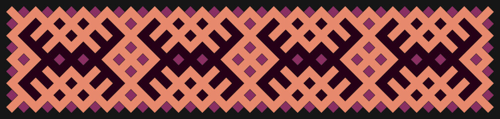 Multicolor truchet tiling connections illustration