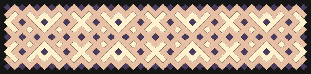 Obraz premium Multicolor truchet tiling connections illustration