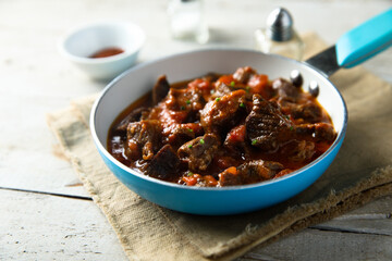 Traditional homemade beef goulash