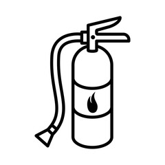 Fire extinguisher icon vector.