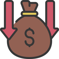 Money Decrease Icon