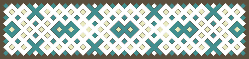 Multicolor truchet tiling connections illustration