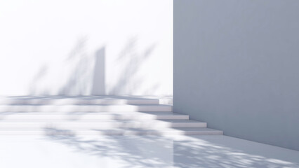 Empty room with Wall Background. 3D illustration, 3D rendering	
