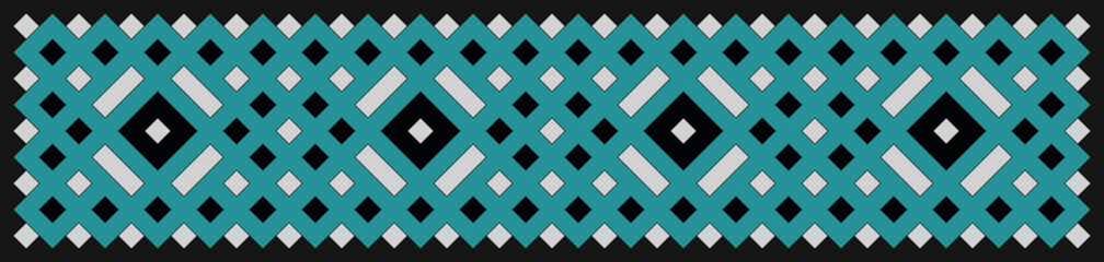 Multicolor truchet tiling connections illustration