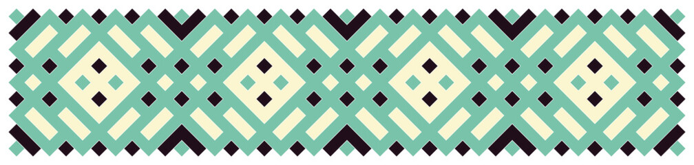 Multicolor truchet tiling connections illustration