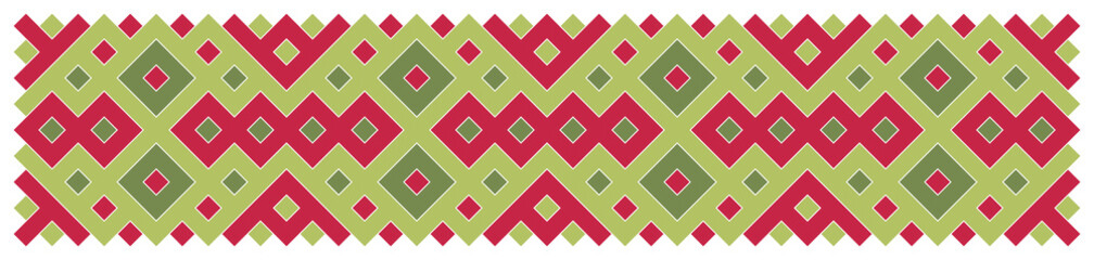 Multicolor truchet tiling connections illustration