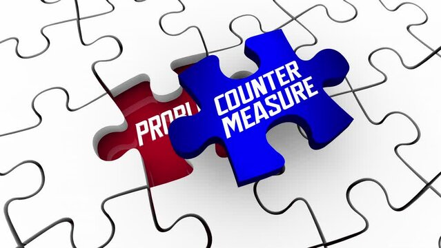 Countermeasure Solve Correct Problem Defect Puzzle Solution 3d Animation