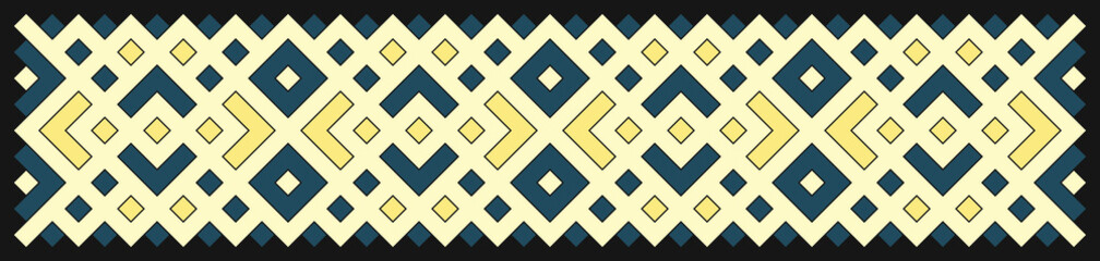 Multicolor truchet tiling connections illustration