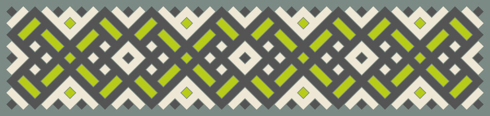 Multicolor truchet tiling connections illustration