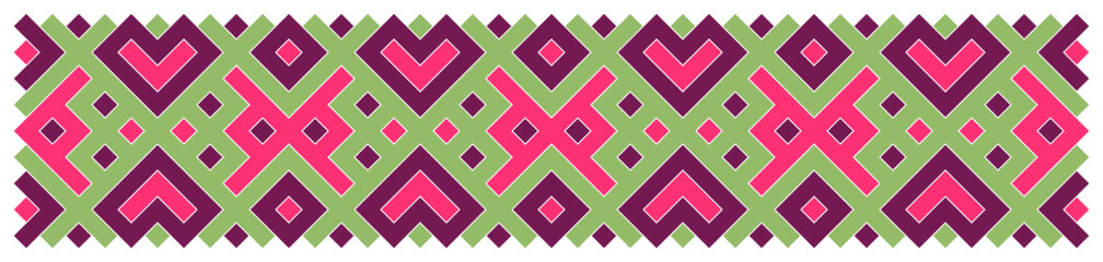 Multicolor truchet tiling connections illustration