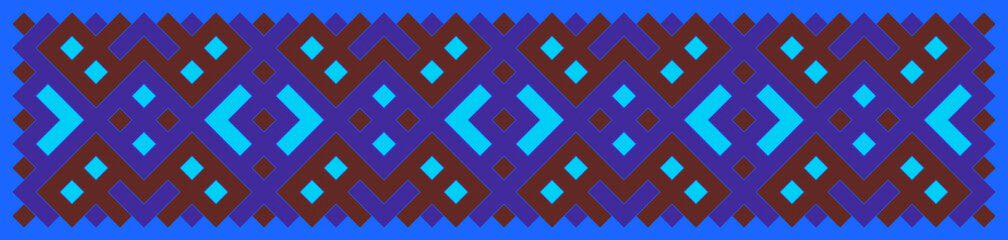 Multicolor truchet tiling connections illustration