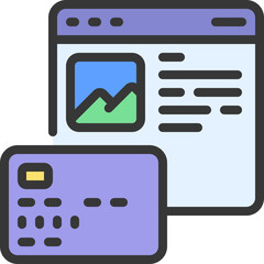 Fototapeta premium Online Payment Icon