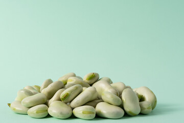 heap of fresh broad beans