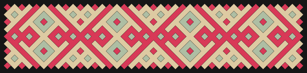 Multicolor truchet tiling connections illustration