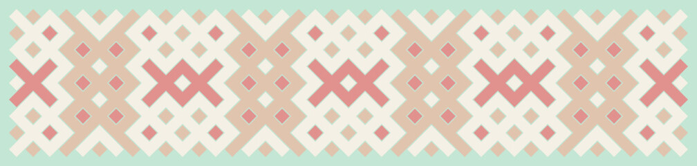 Multicolor truchet tiling connections illustration