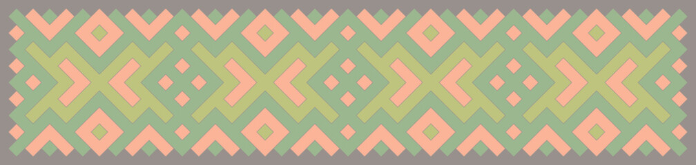 Multicolor truchet tiling connections illustration