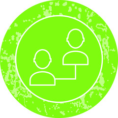 Unique Line Round Icon