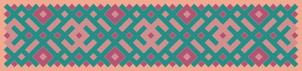 Multicolor truchet tiling connections illustration