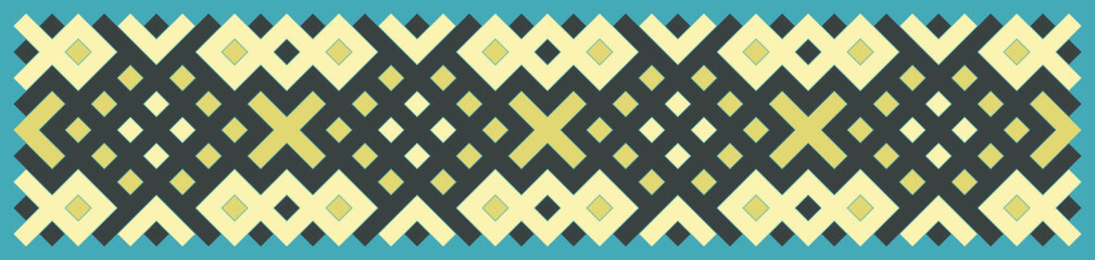 Multicolor truchet tiling connections illustration