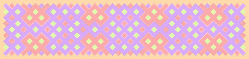 Multicolor truchet tiling connections illustration