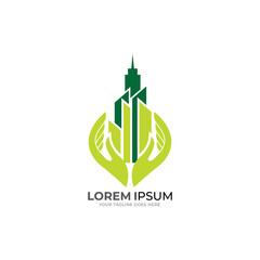 Property Care, Home and Real estate Logo Template