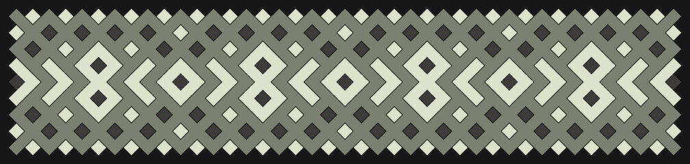 Multicolor truchet tiling connections illustration