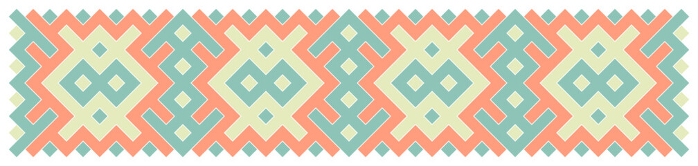 Multicolor truchet tiling connections illustration