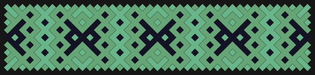 Multicolor truchet tiling connections illustration