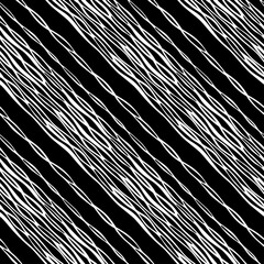 Fototapeta premium Pattern seamless 2 colors, black and white, abstract, diagonal white zebra stripes on a black background