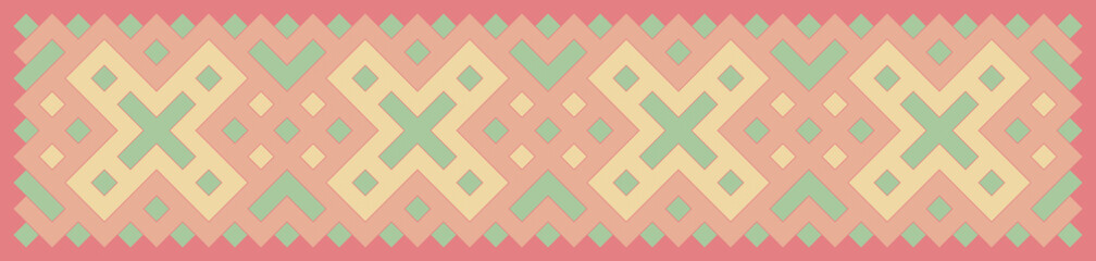 Multicolor truchet tiling connections illustration