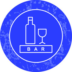 Unique Line Round Icon