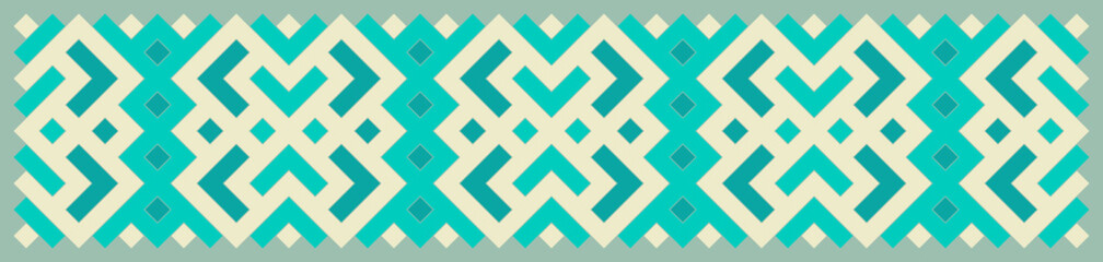 Multicolor truchet tiling connections illustration