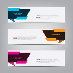 Banner background. Modern Graphic Template Banner with dynamic abstract background