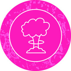 Unique Line Round Icon