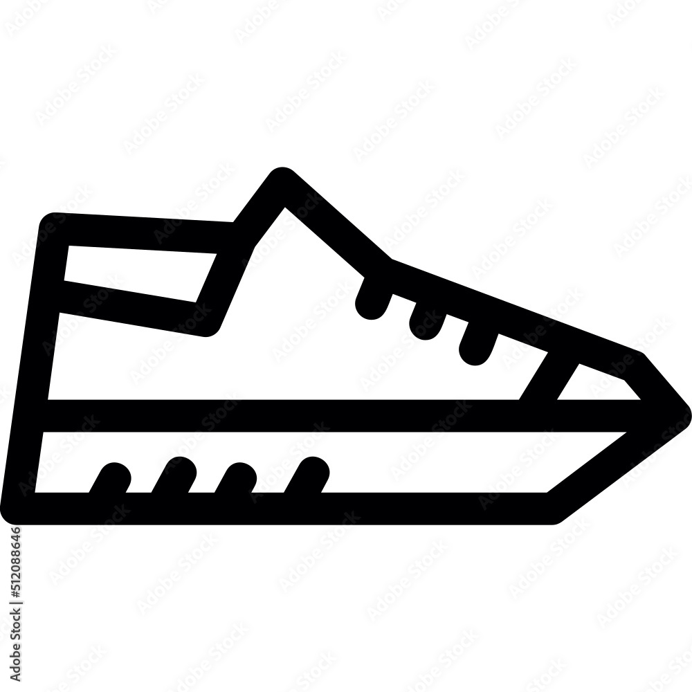 Wall mural gym shoes icon