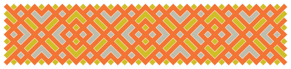 Multicolor truchet tiling connections illustration