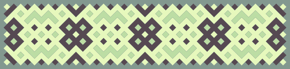 Multicolor truchet tiling connections illustration