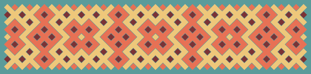 Multicolor truchet tiling connections illustration