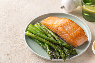 baked salmon and asparagus