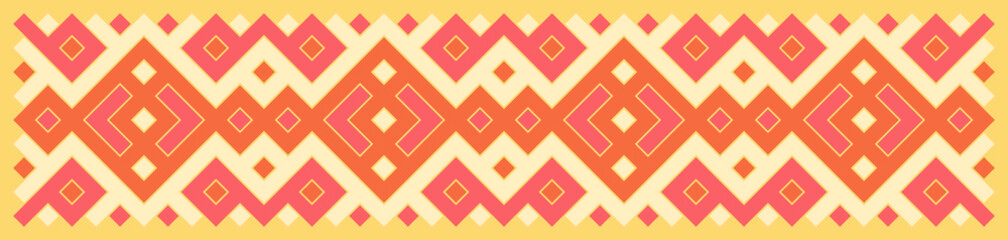 Multicolor truchet tiling connections illustration