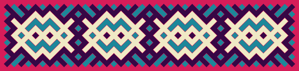 Multicolor truchet tiling connections illustration