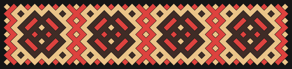 Multicolor truchet tiling connections illustration