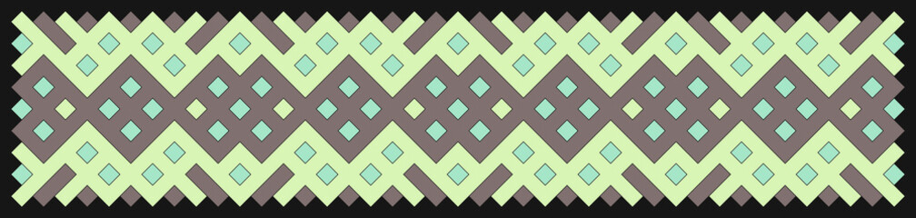 Multicolor truchet tiling connections illustration