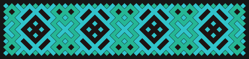 Multicolor truchet tiling connections illustration