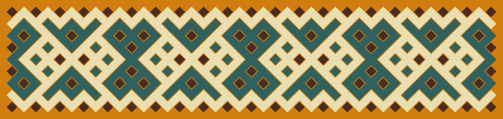 Multicolor truchet tiling connections illustration