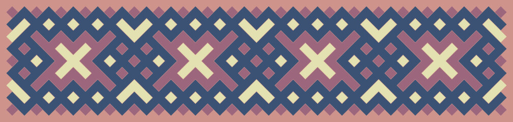 Multicolor truchet tiling connections illustration