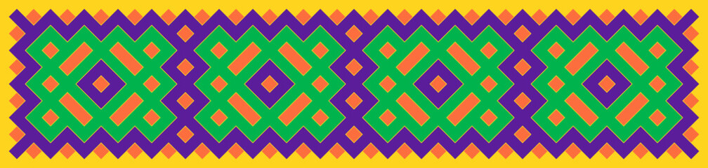 Multicolor truchet tiling connections illustration