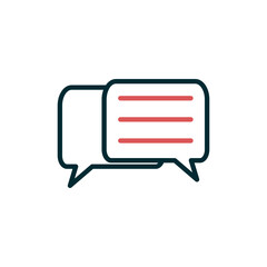 Naklejka premium Chat Icon