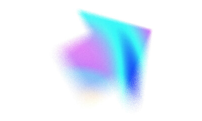 Abstract pastel neon holographic blurred grainy shaped gradient on white background texture....